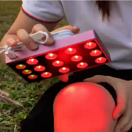 What range of the red light therapy panel irradiance is particularly effective for treating wounds？