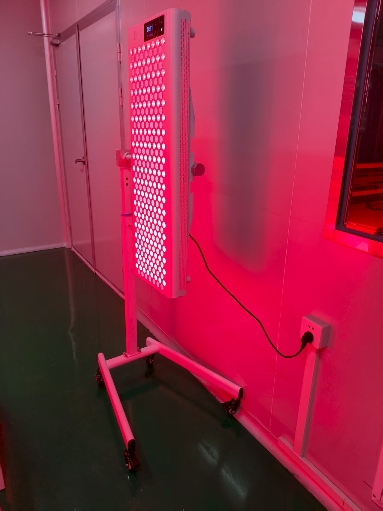 Multi-functional red light therapy panel stand
